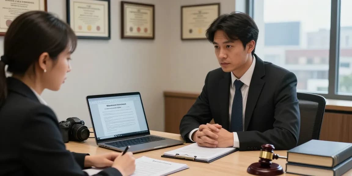 Legal consultation addressing a merchant cash advance lawsuit in a professional office.