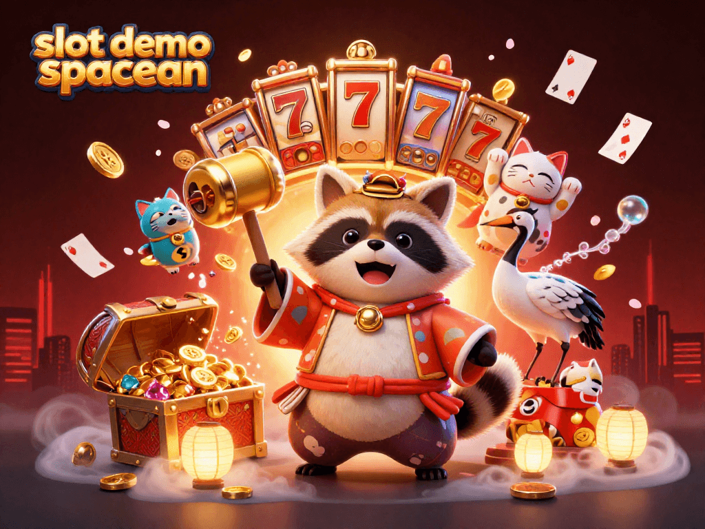 Experience the thrill of the slot demo spaceman with joyful characters and engaging slot elements in a vibrant scene.