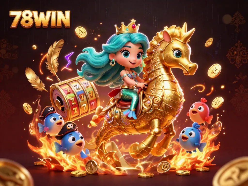 Experience exciting gaming moments at 78WIN with colorful mermaids and treasure-themed gaming adventures.