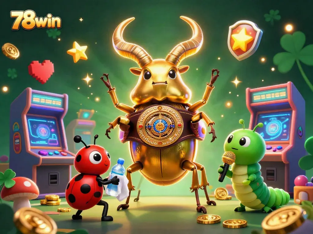 Engage in thrilling gaming action at 78win with vibrant casino elements and dynamic characters.