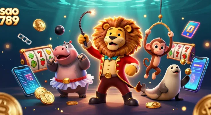 Win big at Sao 789 with vibrant games featuring slots, crypto coins, and vibrant characters.